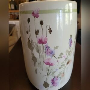 Ceramic Hand Painted Trash Can
